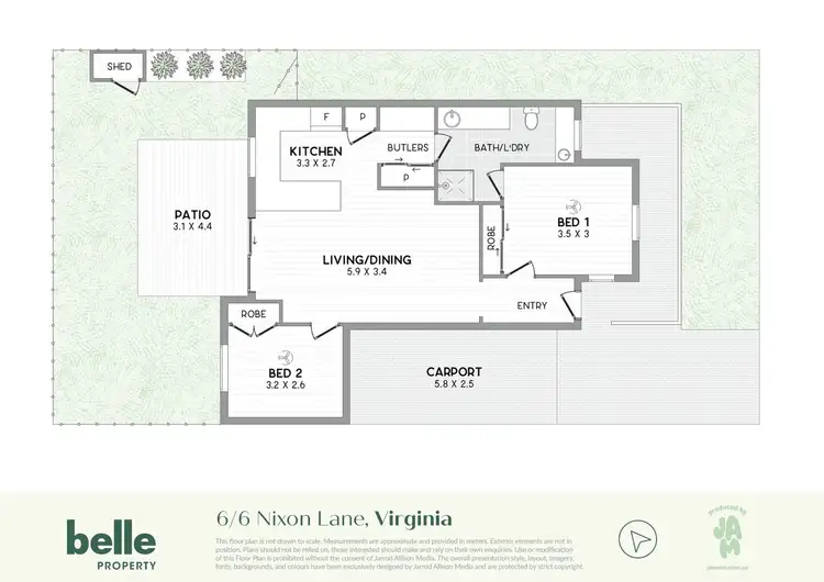 Floorplan of Homely villa listing, 6/6 Nixon Lane, Virginia QLD 4014