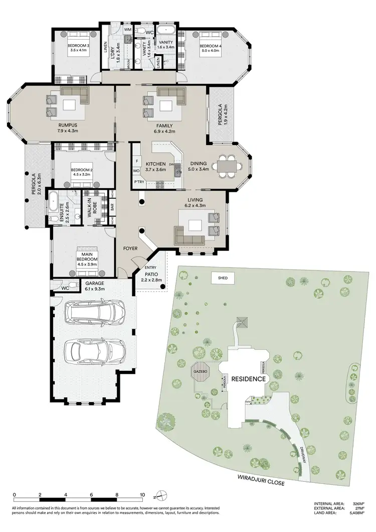 Floorplan of Homely house listing, 10 Wiradjuri Close, Mudgee NSW 2850