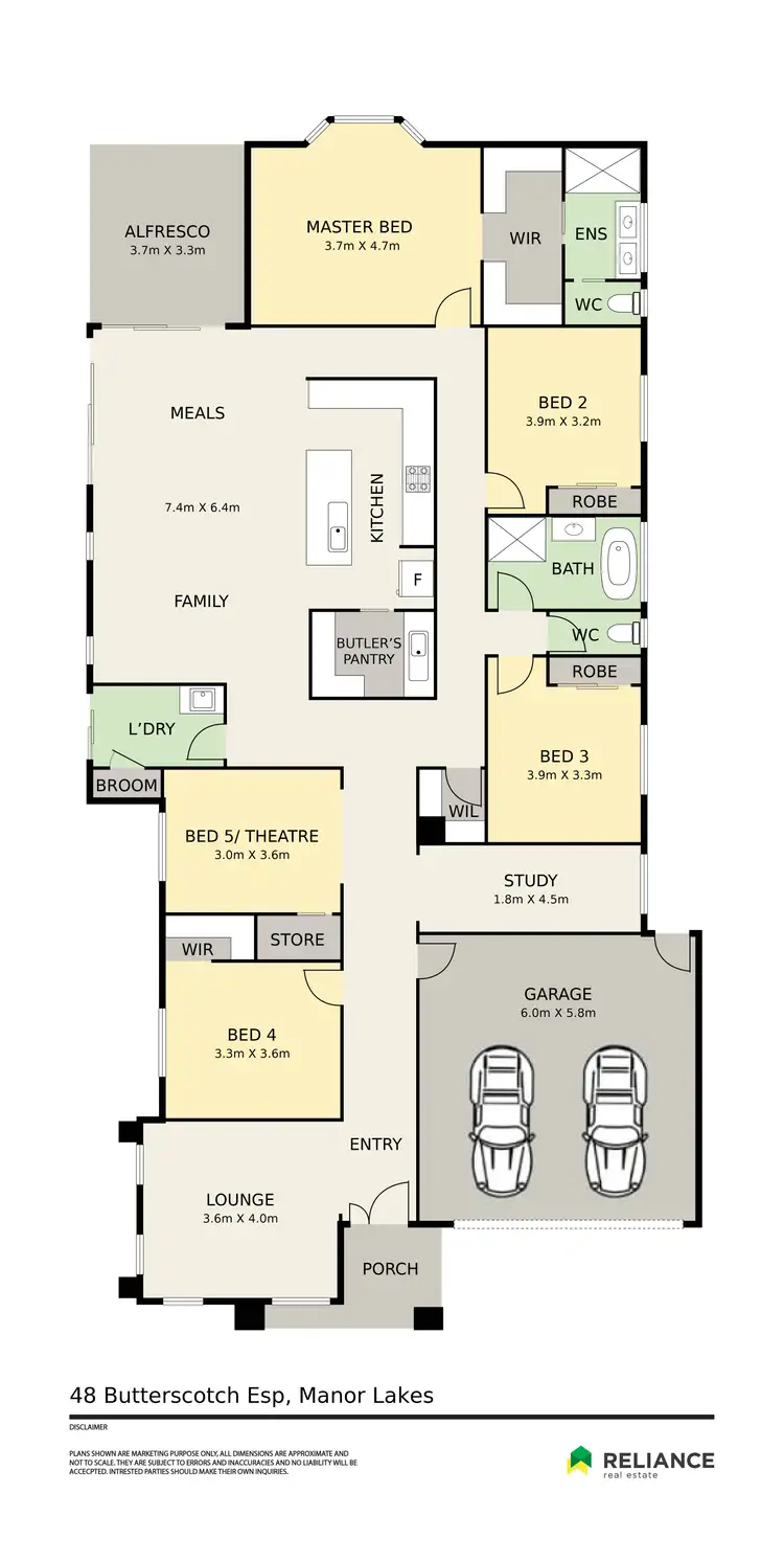 Floorplan of Homely house listing, 48 Butterscotch Esplanade, Manor Lakes VIC 3024