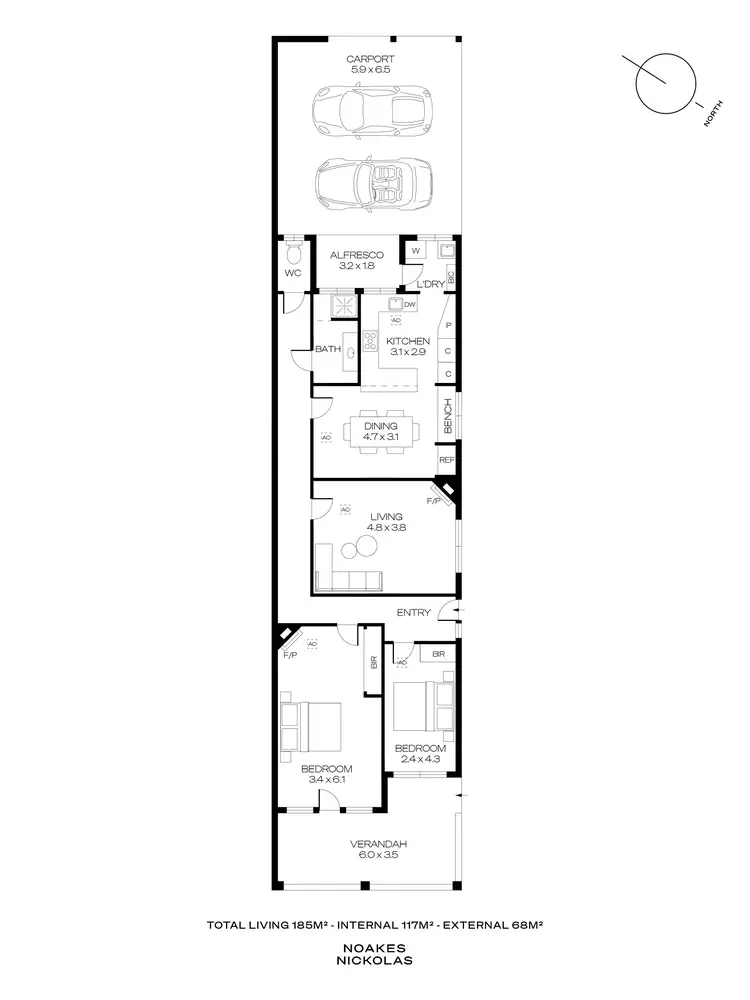 Floorplan of Homely house listing, 11 Marion Street, Glenelg SA 5045