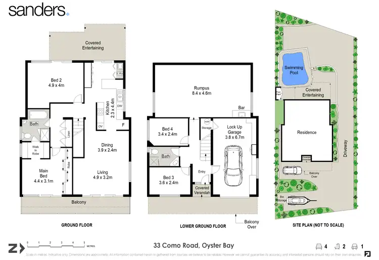 Floorplan of Homely house listing, 33 Como Road, Oyster Bay NSW 2225