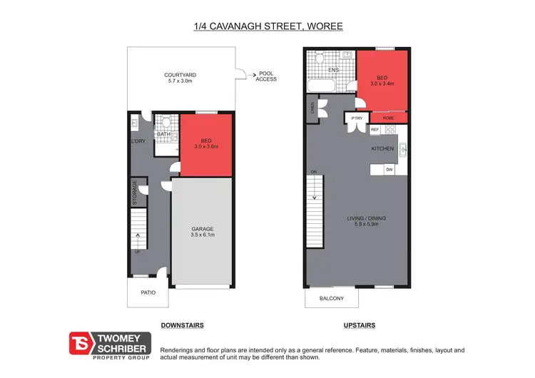 Floorplan of Homely apartment listing, 1/4 Cavanagh Street, Woree QLD 4868