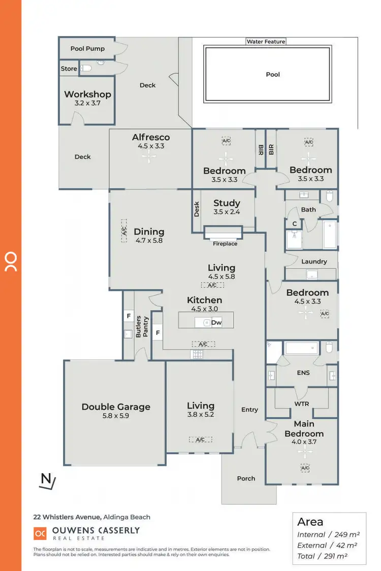 Floorplan of Homely house listing, 22 Whistlers Avenue, Aldinga Beach SA 5173
