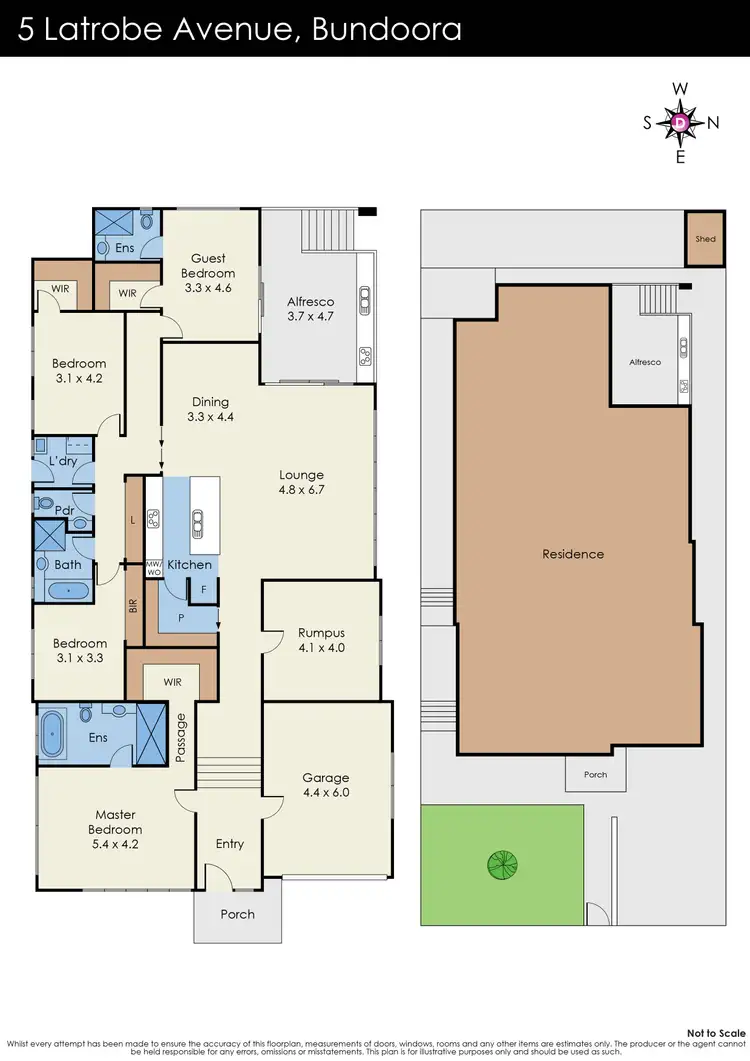 Floorplan of Homely house listing, 5 Latrobe Avenue, Bundoora VIC 3083