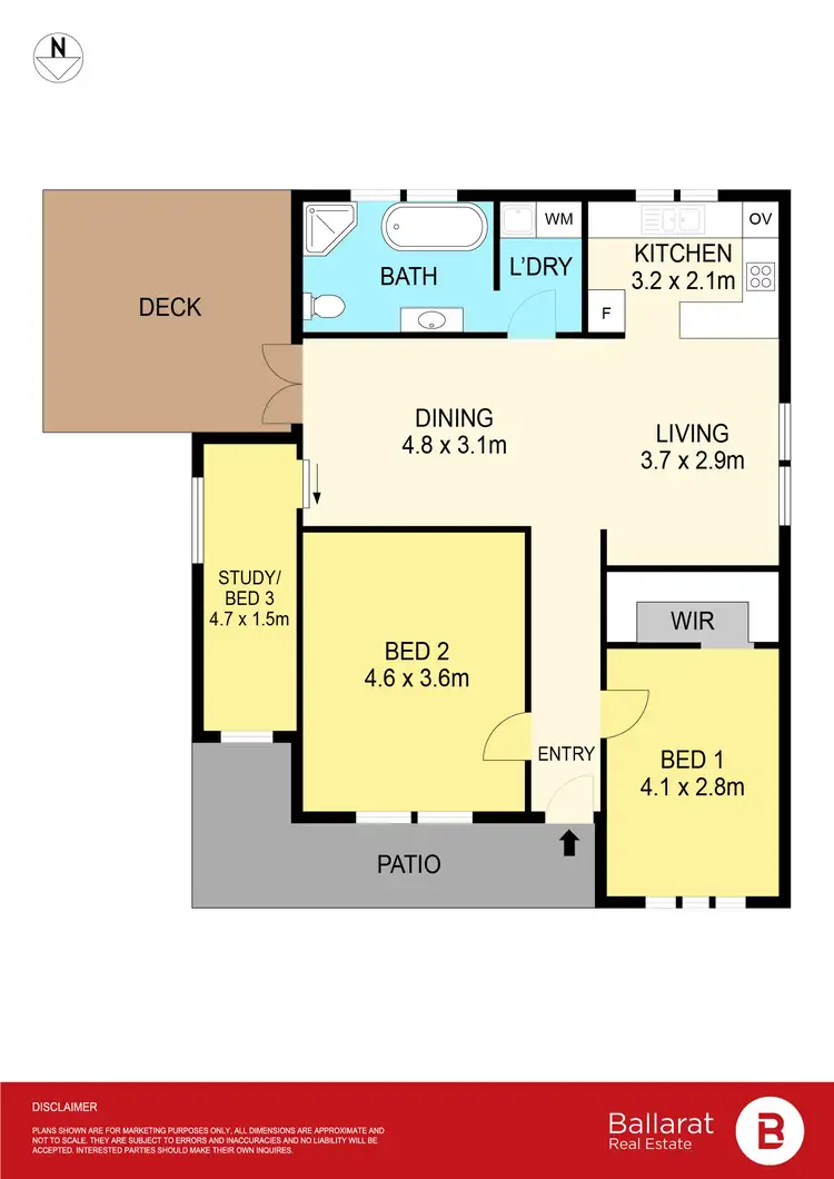 Floorplan of Homely house listing, 3 Birdwood Avenue, Sebastopol VIC 3356