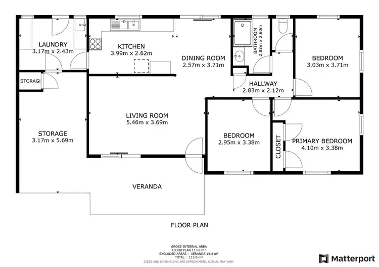 Floorplan of Homely house listing, 22 Middle Crescent, Dysart QLD 4745
