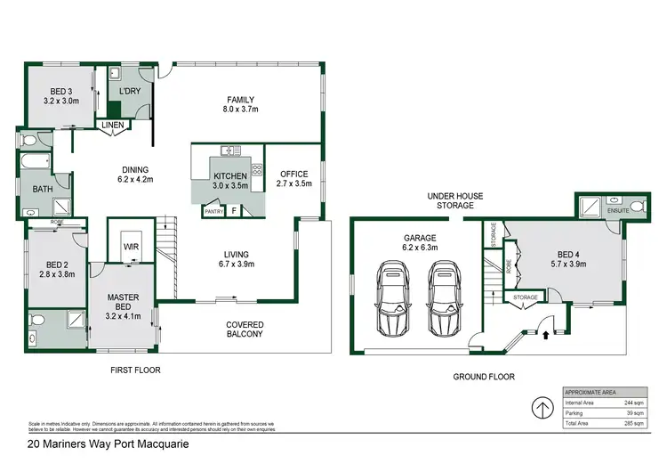 Floorplan of Homely house listing, 20 Mariners Way, Port Macquarie NSW 2444