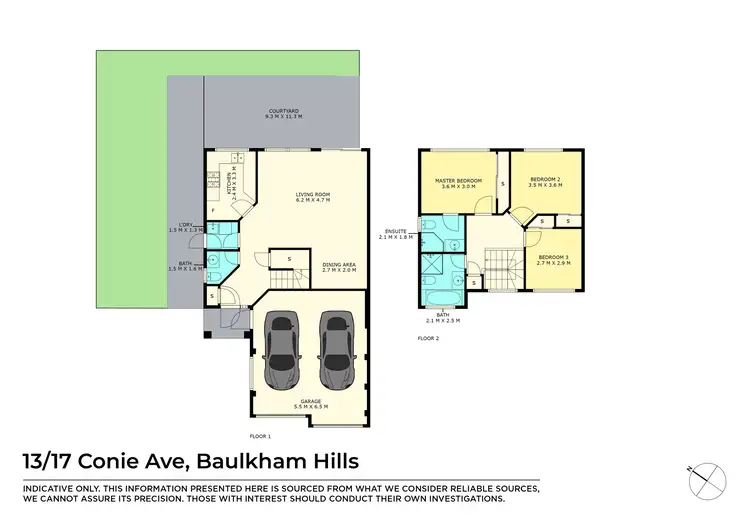 Floorplan of Homely townhouse listing, 13/17 Conie Avenue, Baulkham Hills NSW 2153