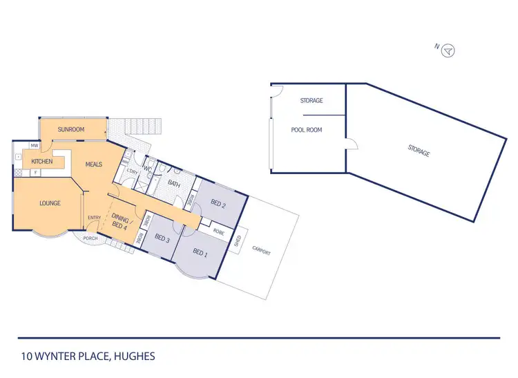 Floorplan of Homely house listing, 10 Wynter Place, Hughes ACT 2605