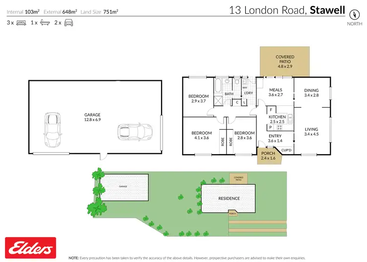 Floorplan of Homely house listing, 13 London Road, Stawell VIC 3380