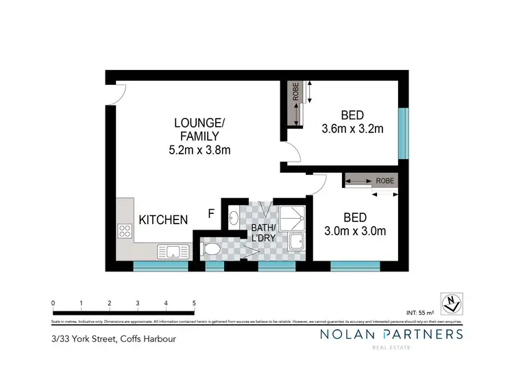 Floorplan of Homely unit listing, 3/33 York Street, Coffs Harbour NSW 2450