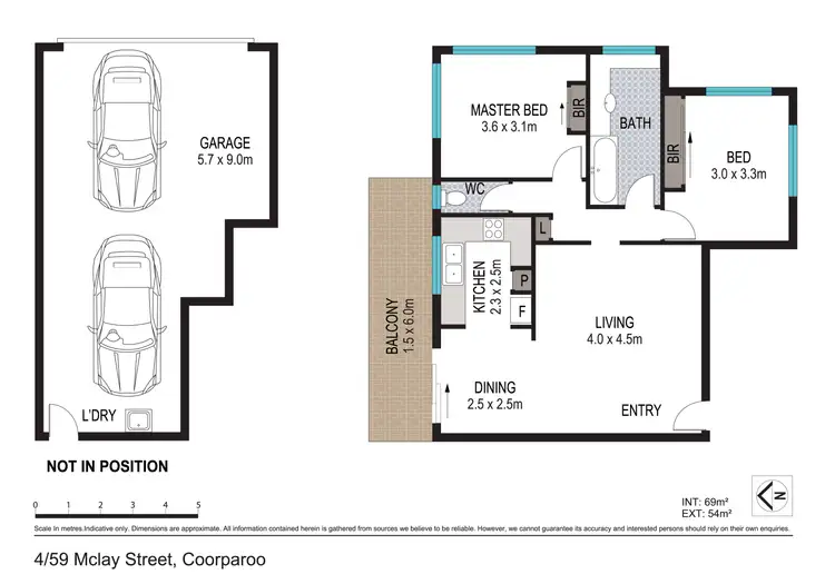 Floorplan of Homely unit listing, 4/59 McLay Street, Coorparoo QLD 4151