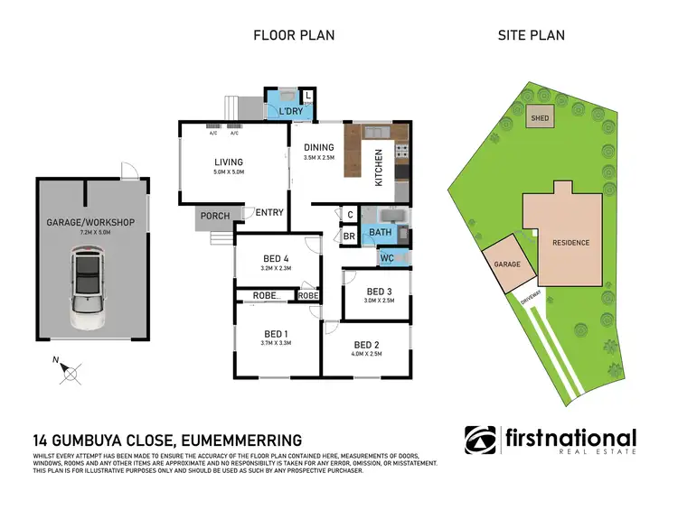 Floorplan of Homely house listing, 14 Gumbuya Close, Eumemmerring VIC 3177