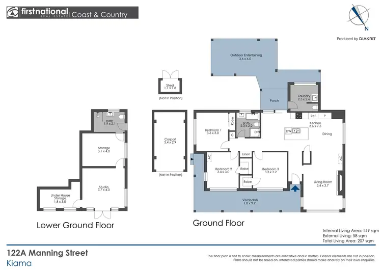 Floorplan of Homely house listing, 122A Manning Street, Kiama NSW 2533
