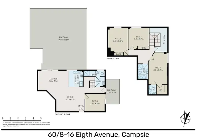 Floorplan of Homely apartment listing, 60/8-16 Eighth Avenue, Campsie NSW 2194