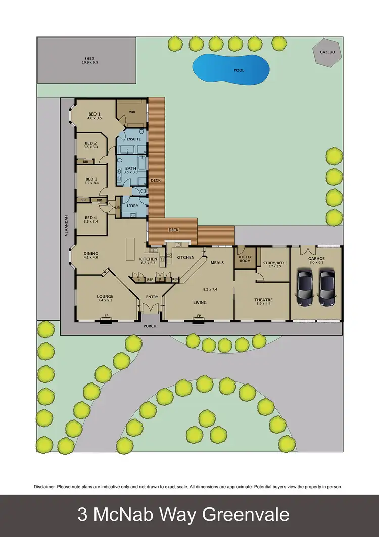 Floorplan of Homely house listing, 3 McNab Way, Greenvale VIC 3059