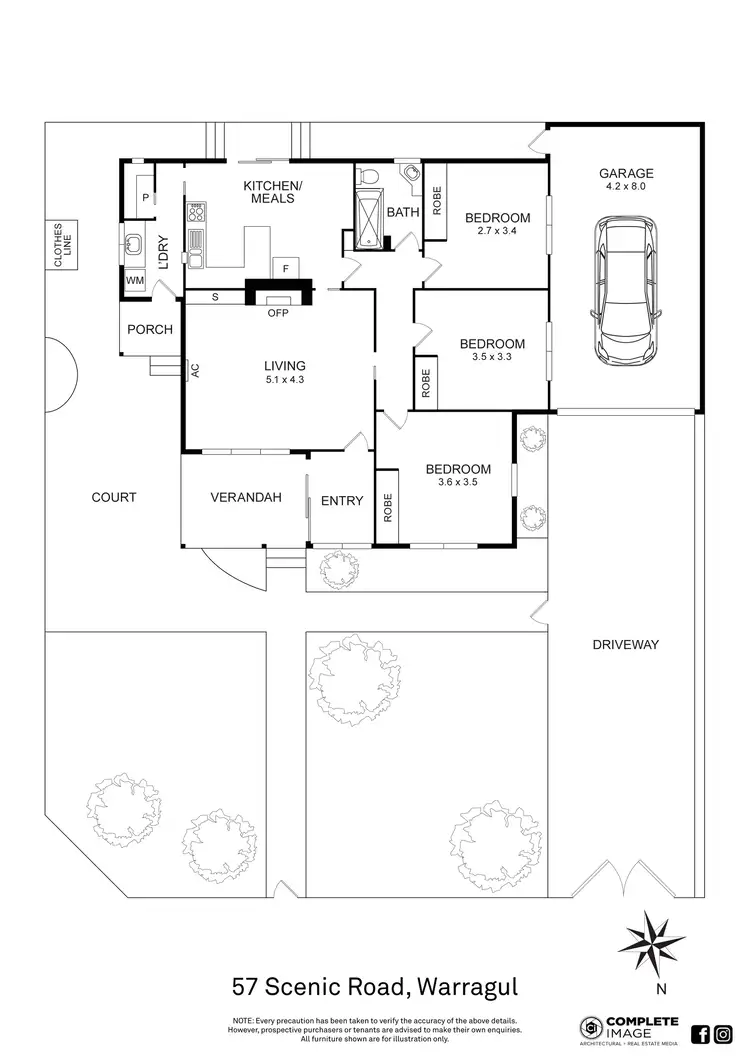 Floorplan of Homely house listing, 57 Scenic Road, Warragul VIC 3820