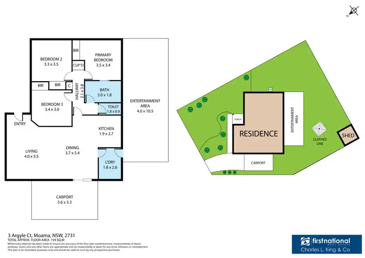 Floorplan of Homely house listing, 3 Argyle Court, Moama NSW 2731