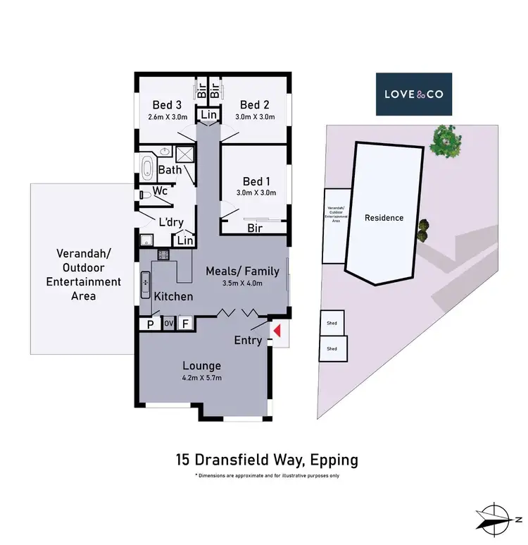 Floorplan of Homely house listing, 15 Dransfield Way, Epping VIC 3076