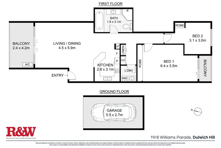 Floorplan of Homely apartment listing, 19/8 Williams Parade, Dulwich Hill NSW 2203