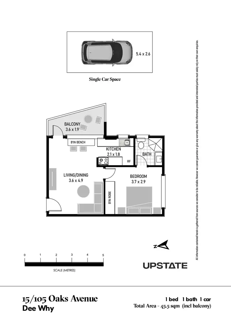 Floorplan of Homely apartment listing, 15/105 Oaks Avenue, Dee Why NSW 2099