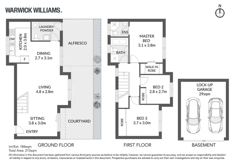 Floorplan of Homely townhouse listing, 2/128 Hampden Road, Abbotsford NSW 2046
