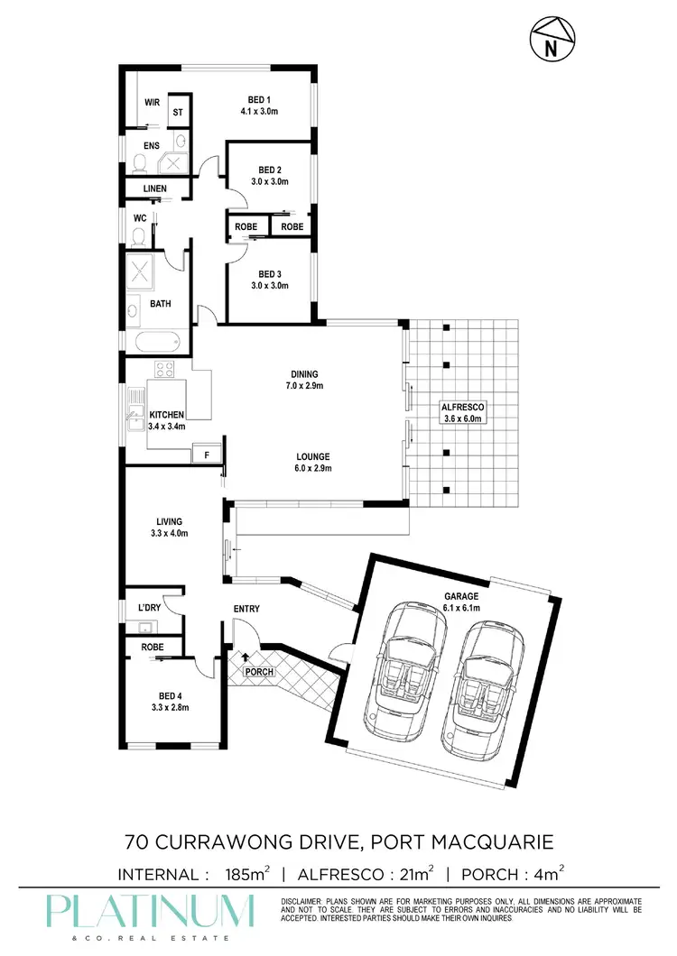 Floorplan of Homely house listing, 70 Currawong Drive, Port Macquarie NSW 2444