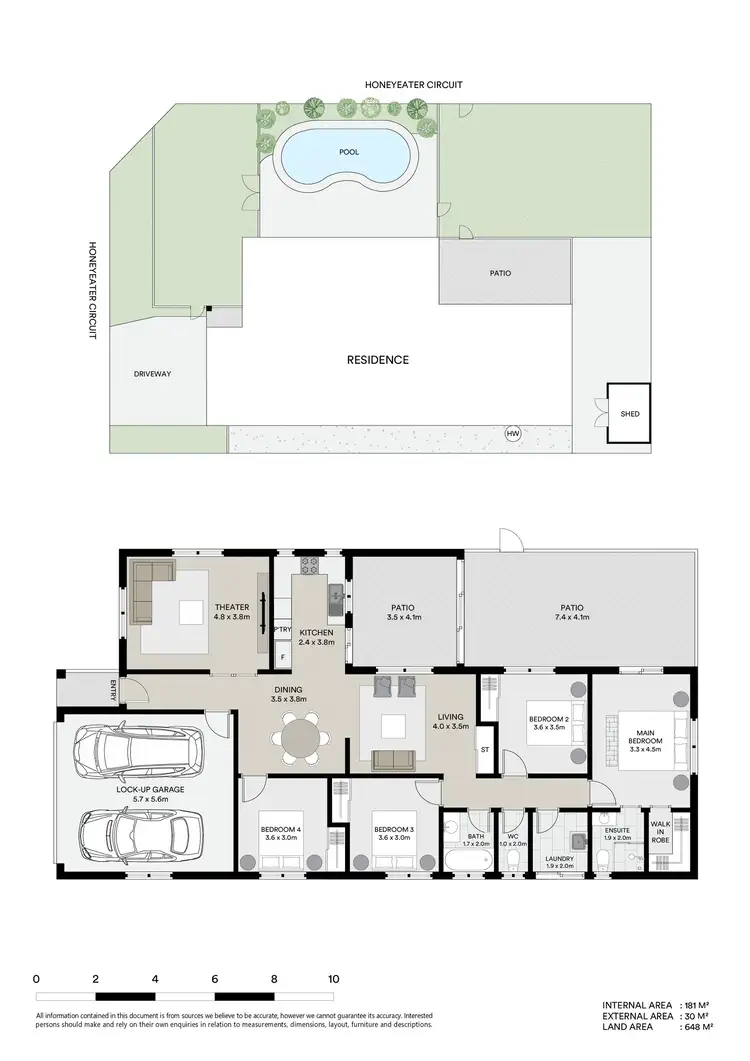 Floorplan of Homely house listing, 34 Honeyeater Circuit, Douglas QLD 4814