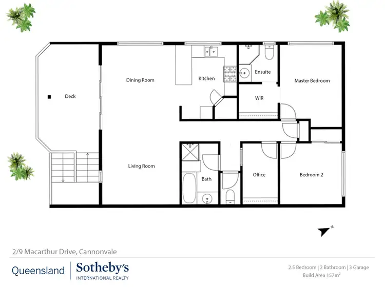 Floorplan of Homely house listing, 2/9 MacArthur Drive, Cannonvale QLD 4802