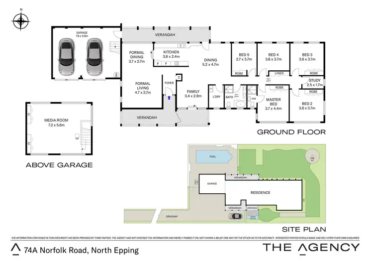 Floorplan of Homely house listing, 74A Norfolk Road, North Epping NSW 2121