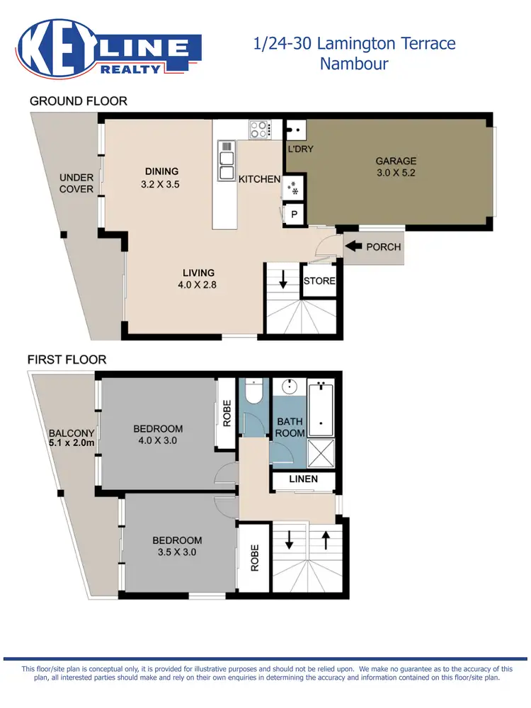 Floorplan of Homely unit listing, 1/24-30 Lamington Terrace, Nambour QLD 4560