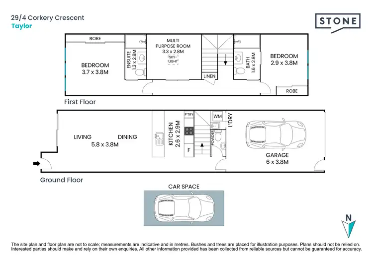 Floorplan of Homely townhouse listing, 29/4 Corkery Crescent, Taylor ACT 2913