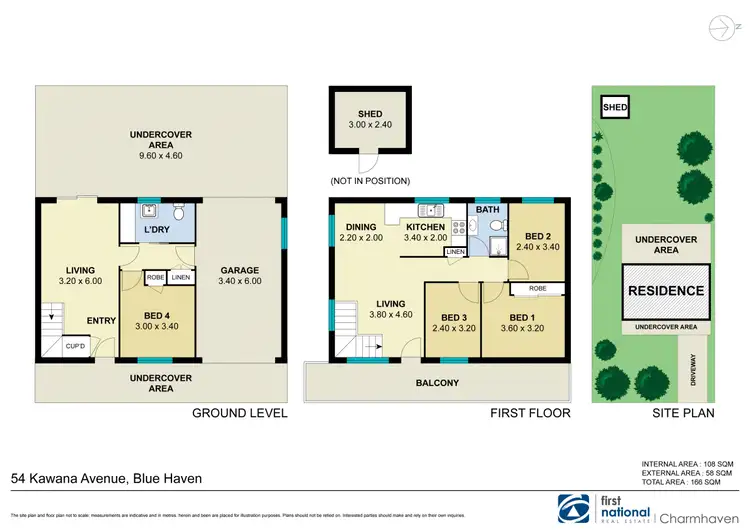 Floorplan of Homely house listing, 54 Kawana Avenue, Blue Haven NSW 2262