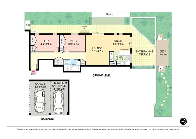 Floorplan of Homely apartment listing, 2/10 Cardinal Street, Mosman NSW 2088