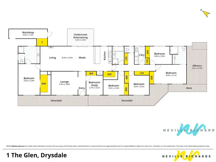 Floorplan of Homely house listing, 1 The Glen, Drysdale VIC 3222