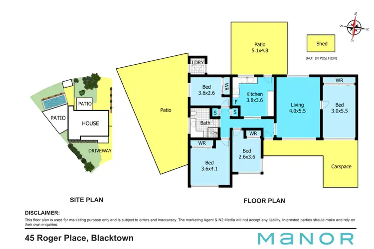 Floorplan of Homely house listing, 45 Roger Place, Blacktown NSW 2148