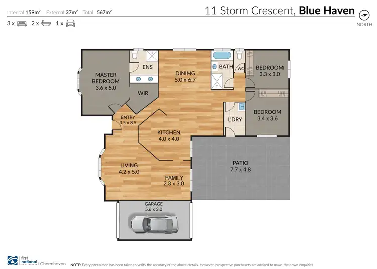 Floorplan of Homely house listing, 11 Storm Crescent, Blue Haven NSW 2262