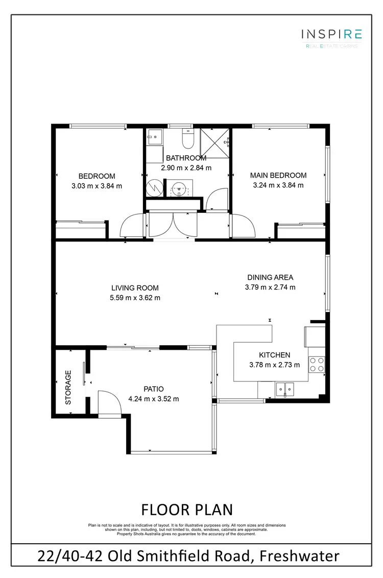 Floorplan of Homely unit listing, 22/40-42 Old Smithfield Road, Freshwater QLD 4870