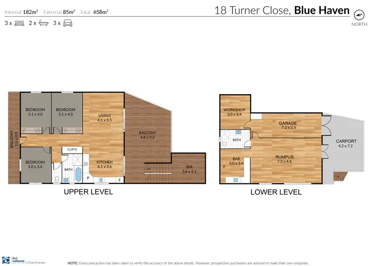Floorplan of Homely house listing, 18 Turner Close, Blue Haven NSW 2262