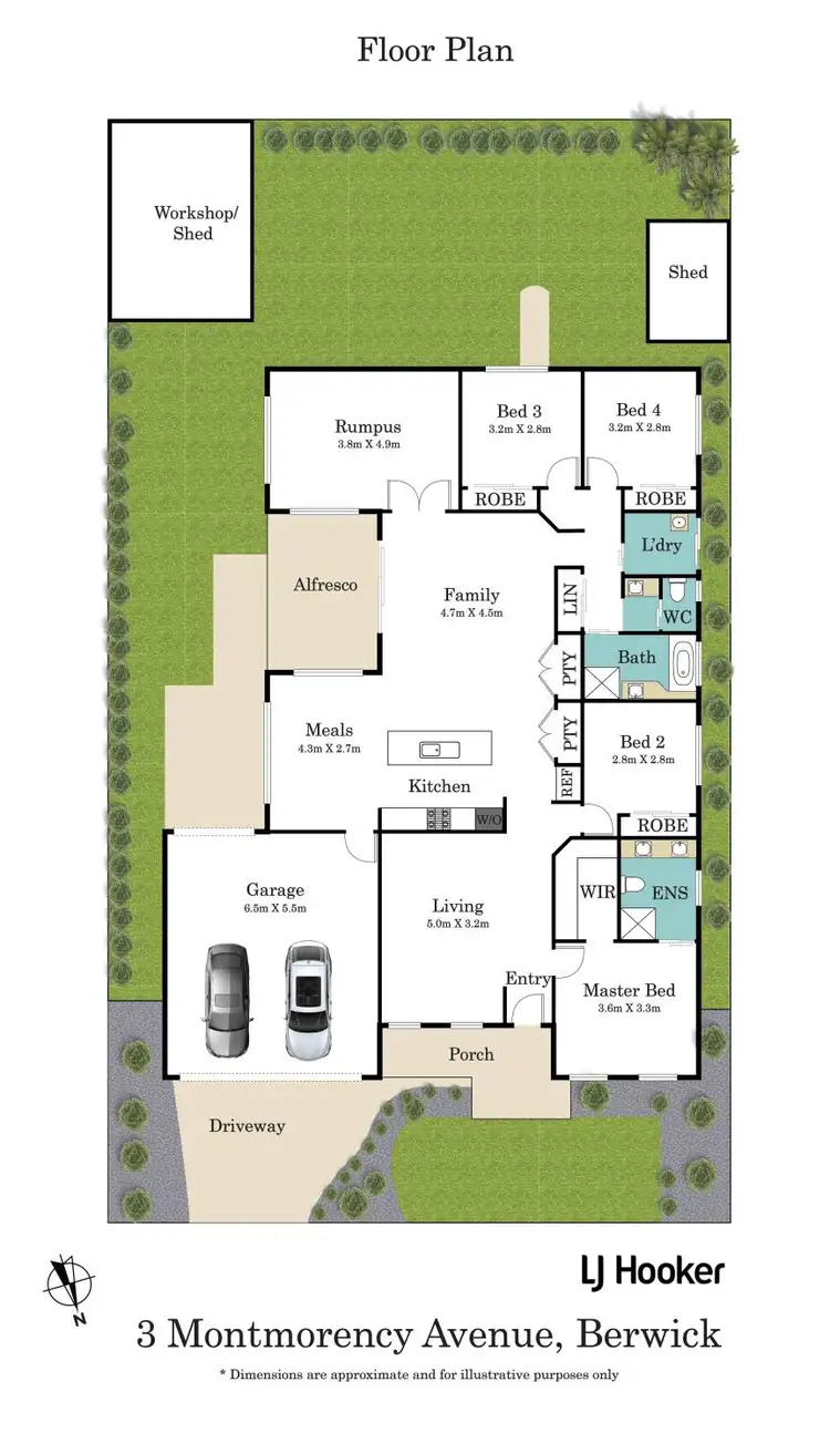 Floorplan of Homely house listing, 3 Montmorency Avenue, Berwick VIC 3806