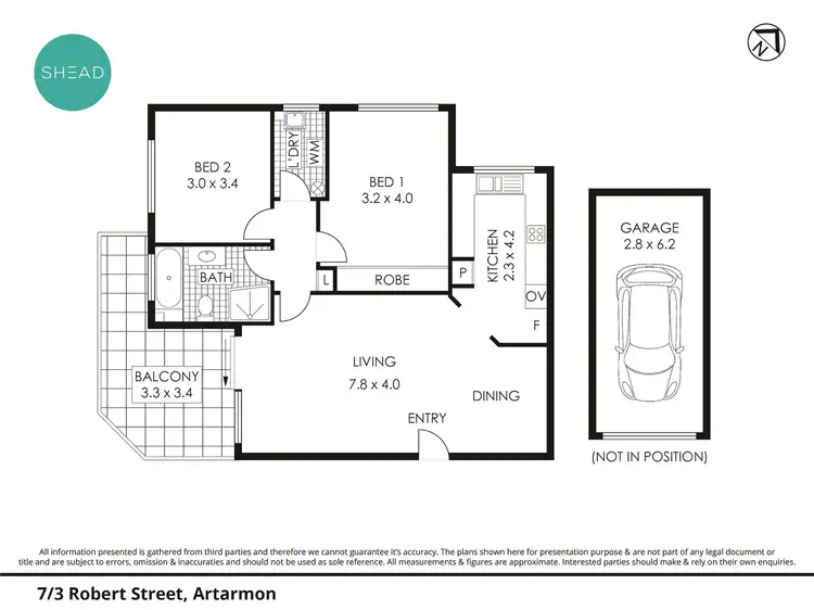 Floorplan of Homely apartment listing, 7/3 Robert Street, Artarmon NSW 2064