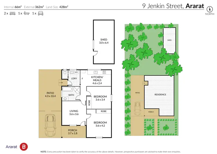 Floorplan of Homely house listing, 9 Jenkin Street, Ararat VIC 3377