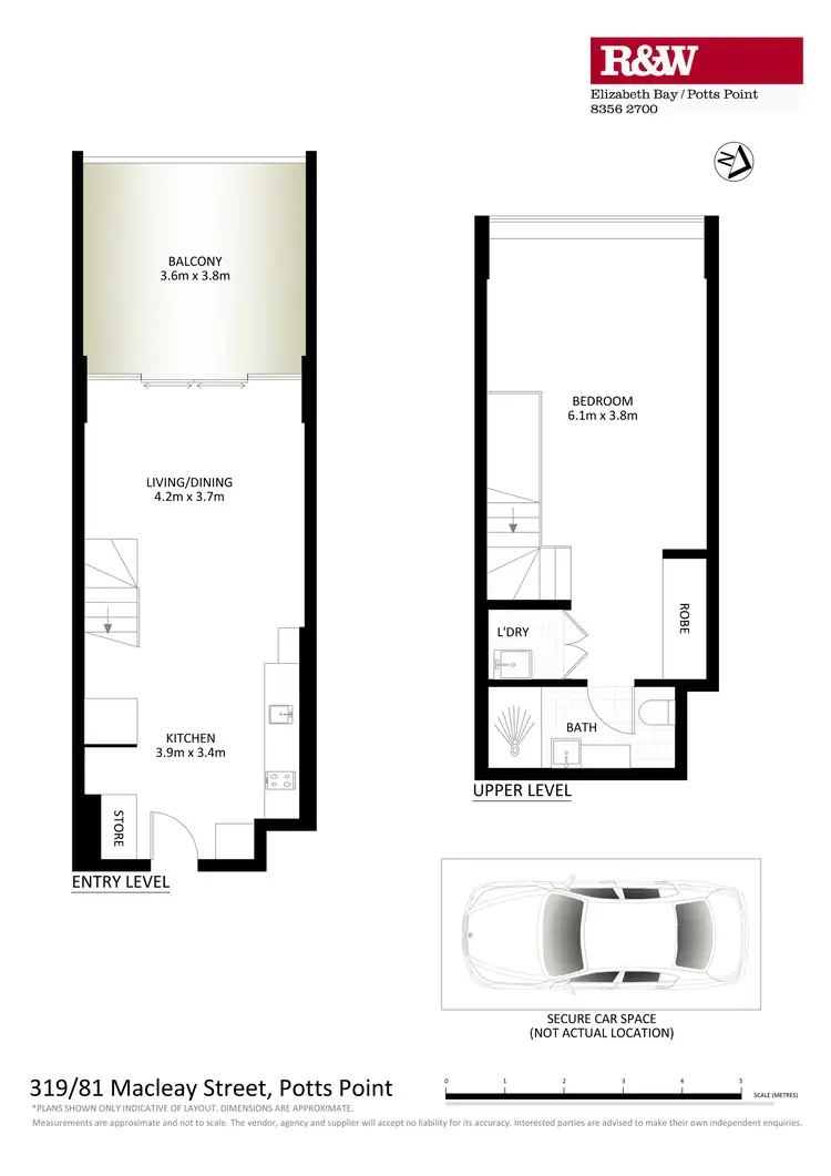 Floorplan of Homely apartment listing, 319/81 Macleay Street, Potts Point NSW 2011