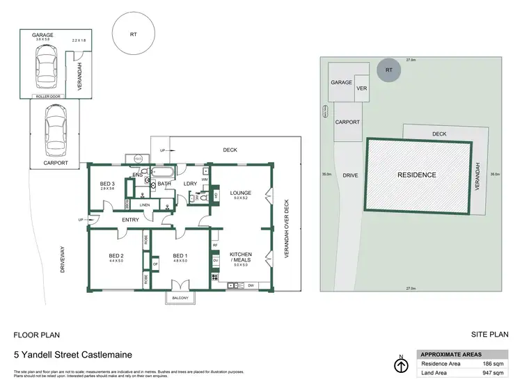 Floorplan of Homely house listing, 5 Yandell Street, Castlemaine VIC 3450