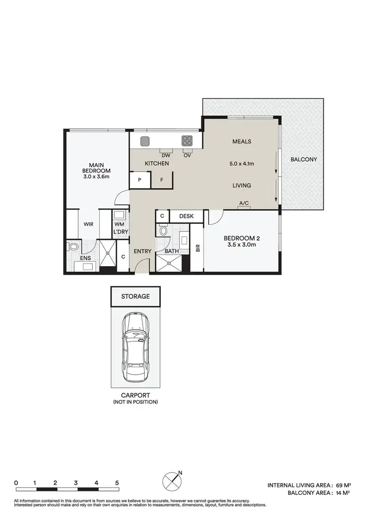 Floorplan of Homely apartment listing, 210/16 Lomandra Drive, Clayton South VIC 3169