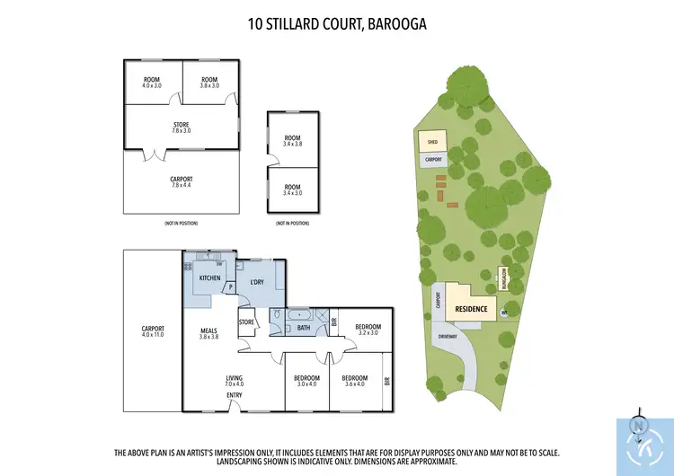 Floorplan of Homely house listing, 10 Stillard Court, Barooga NSW 3644