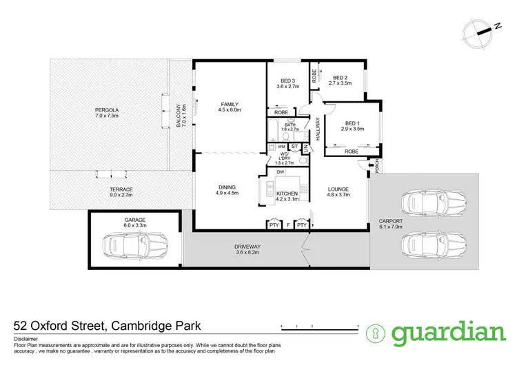 Floorplan of Homely house listing, 52 Oxford Street, Cambridge Park NSW 2747