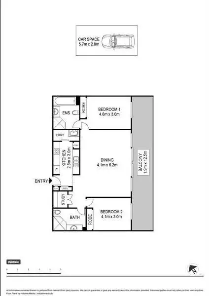 Floorplan of Homely apartment listing, C431/17-19 Memorial Avenue, St Ives NSW 2075