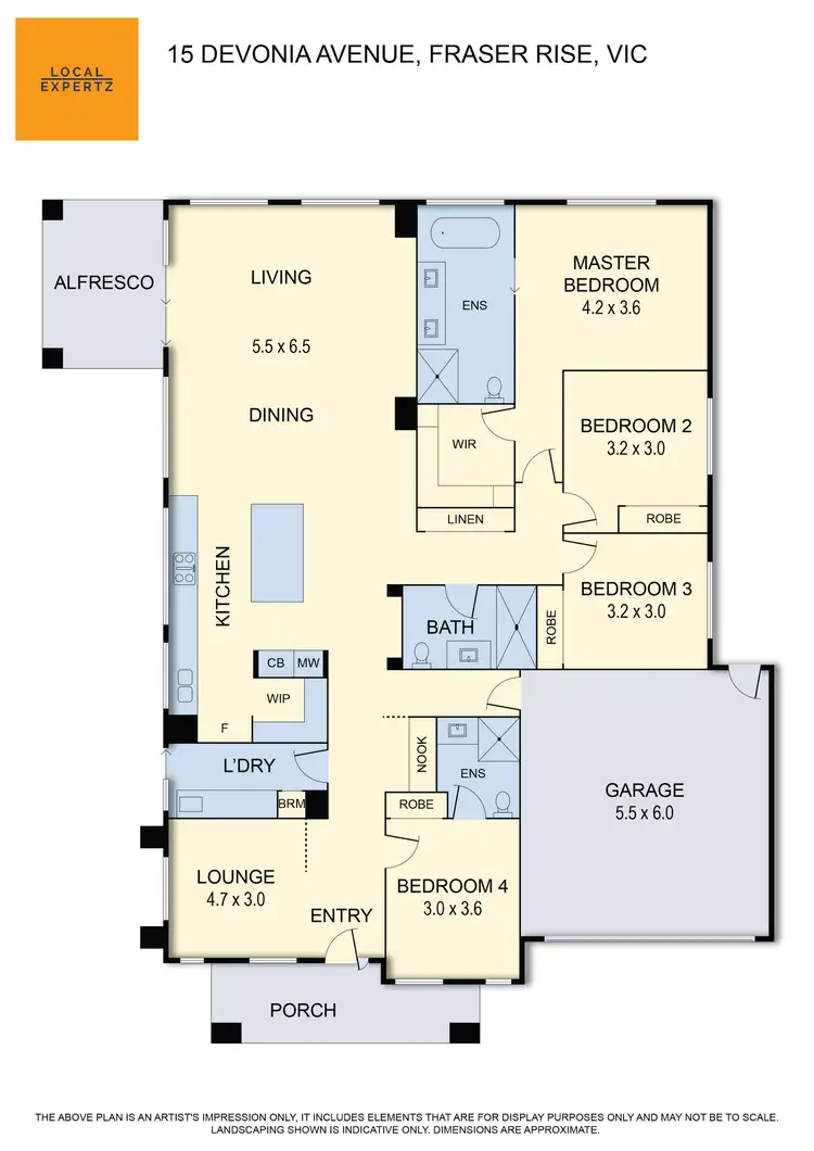 Floorplan of Homely house listing, 15 Devonia Avenue, Fraser Rise VIC 3336