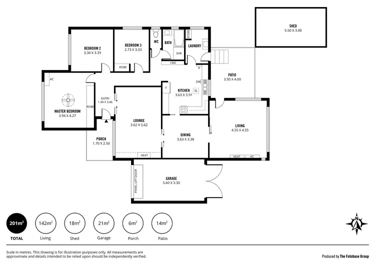 Floorplan of Homely house listing, 3 Chippendale Avenue, Fulham SA 5024